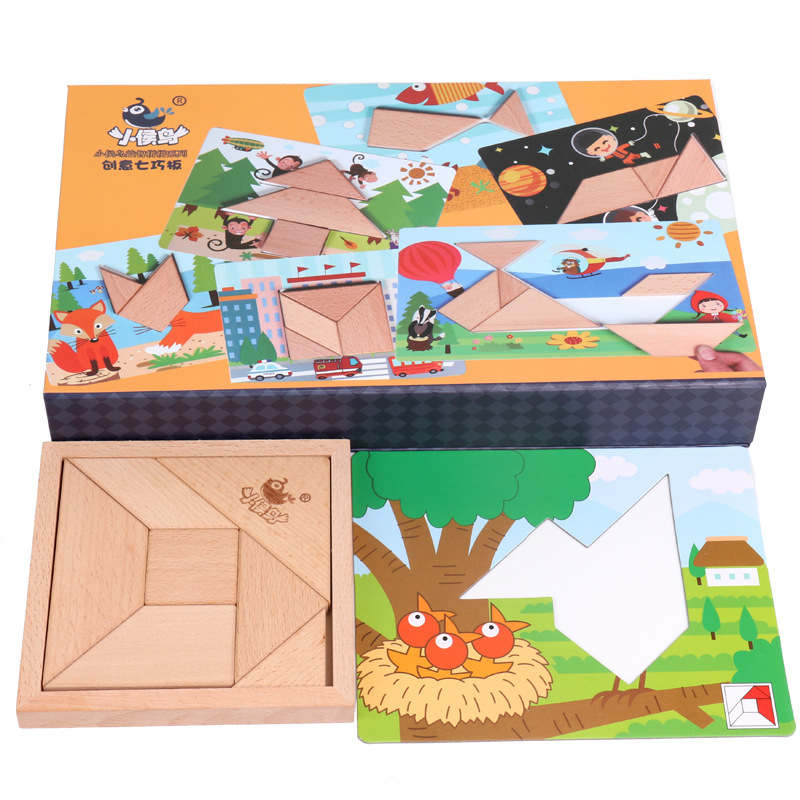 Tochigi Qiqiao Board Puzzle деревянная игрушка мозговой штурм игрушек детские игрушки YB128