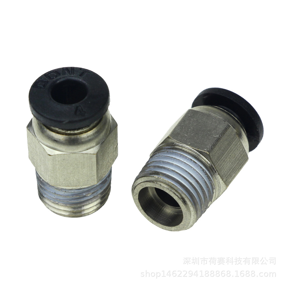 3D-аксессуары принтера PC4-01 Пневматический разъем непосредственно через V6 Fast Plug M10 Удаленный разъем трахеи