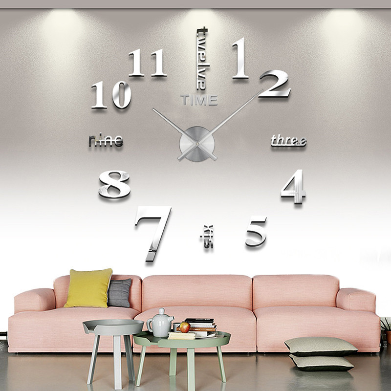 (Оптовые продажи), трехмерные акриловые креативные часы на стену, DIY