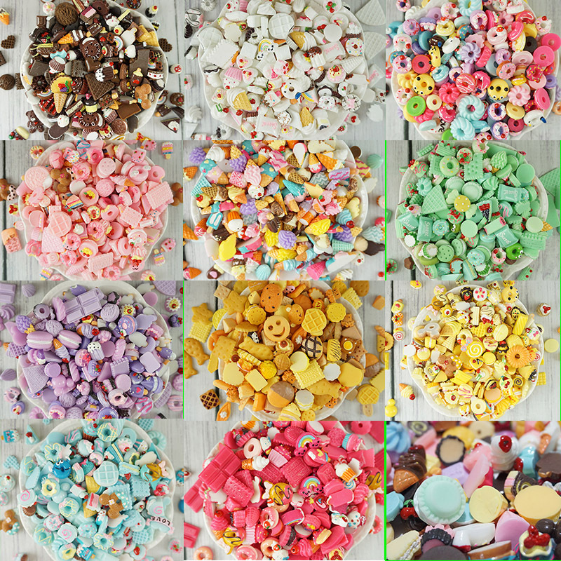 Ювелирные аксессуары смола с мороженым из смешанного торта DIY