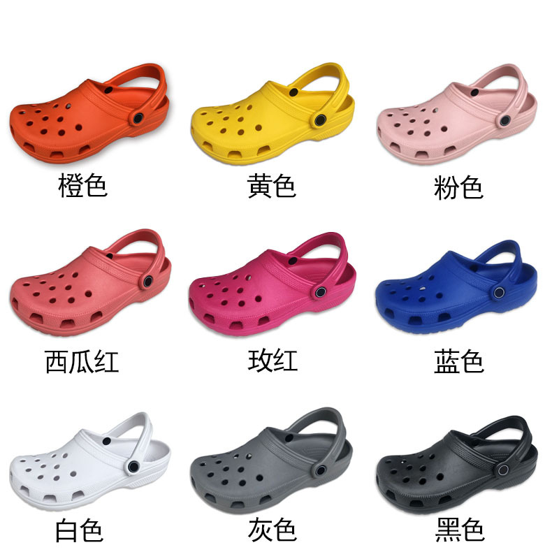 Летние пляжные босоножки, тапочки в стиле Crocs, 2025 года, для влюбленных