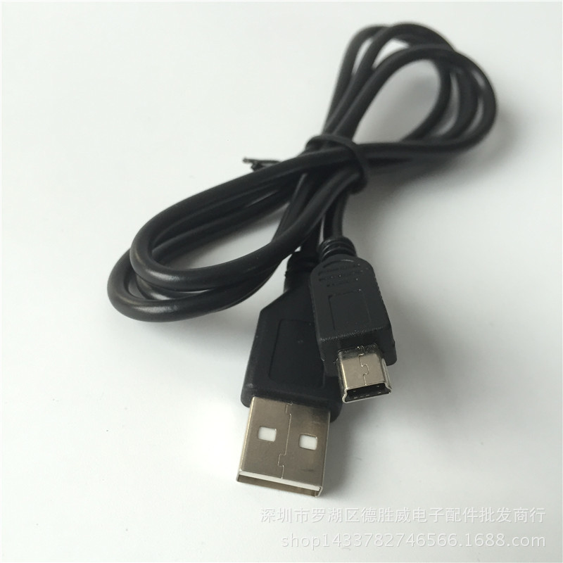 Оптовая 1 -метра все -коппер mini USB Mini 5pin V3 Интерфейс кабель данных T -Capered Зарядка MP3 Data Cable