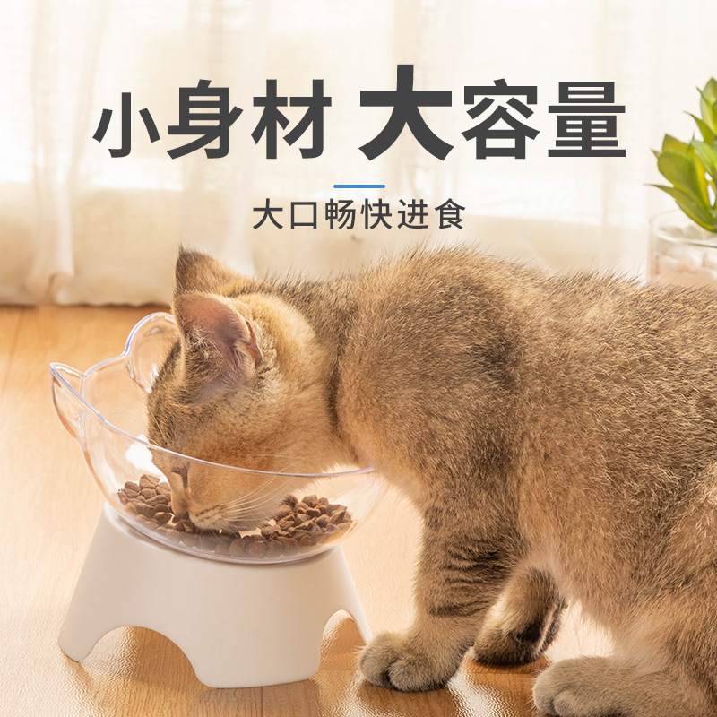 Кошачья чаша, собачья чаша для кошки одно чаши не -кекид кошачья чаша скольжение рта фабрики оптом могут пересечь, прозрачная шей
