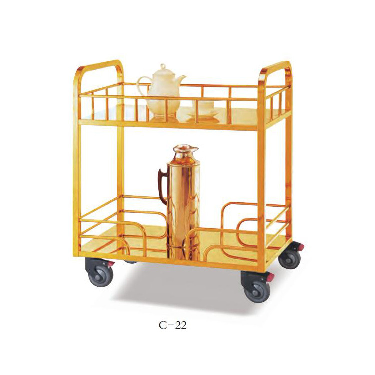 南 Отель Fang Hotel Supplies C-22 Hotel Star Hotel Service Thermos Car Mirror Золотая нержавеющая сталь тележка