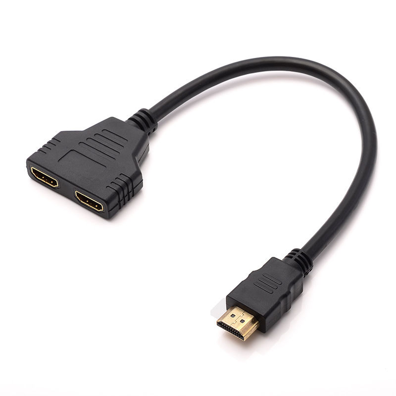 Разветвитель на один вход и два выхода 1080p HDMI, одна-две линии, линейный адаптер преобразования HD, 3D-версия 1.4
