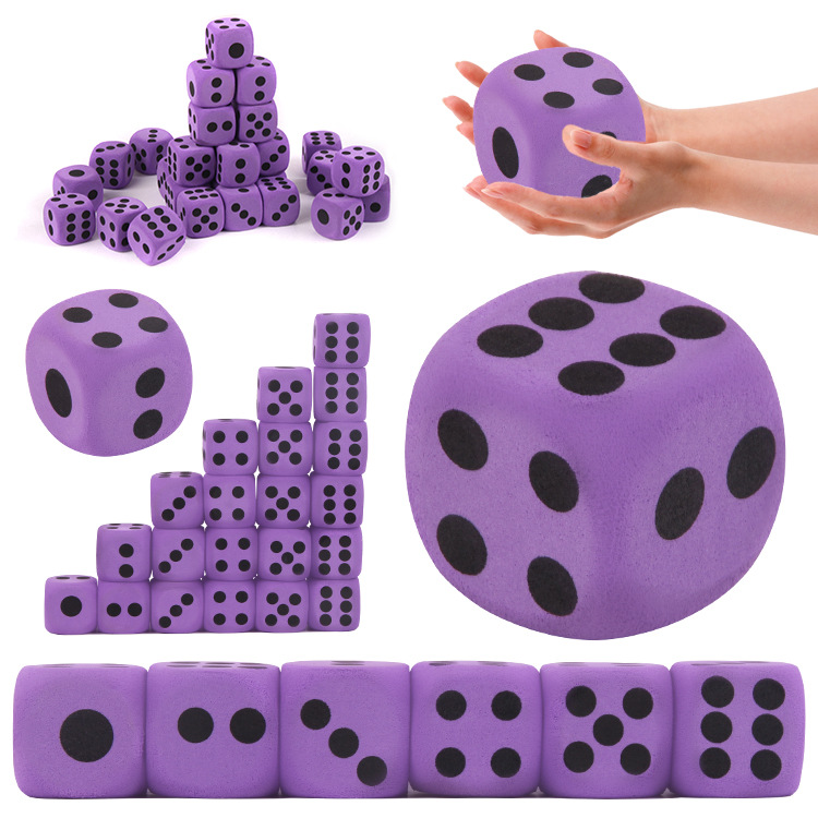 Большие игральные кости из пены, развлекательная цифровая игрушка