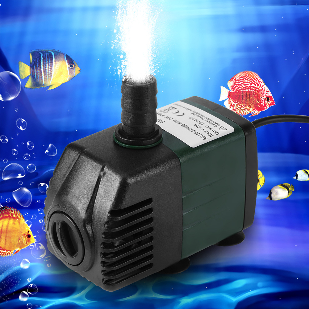 Длинный зеленый аквариум, фильтр, 25W