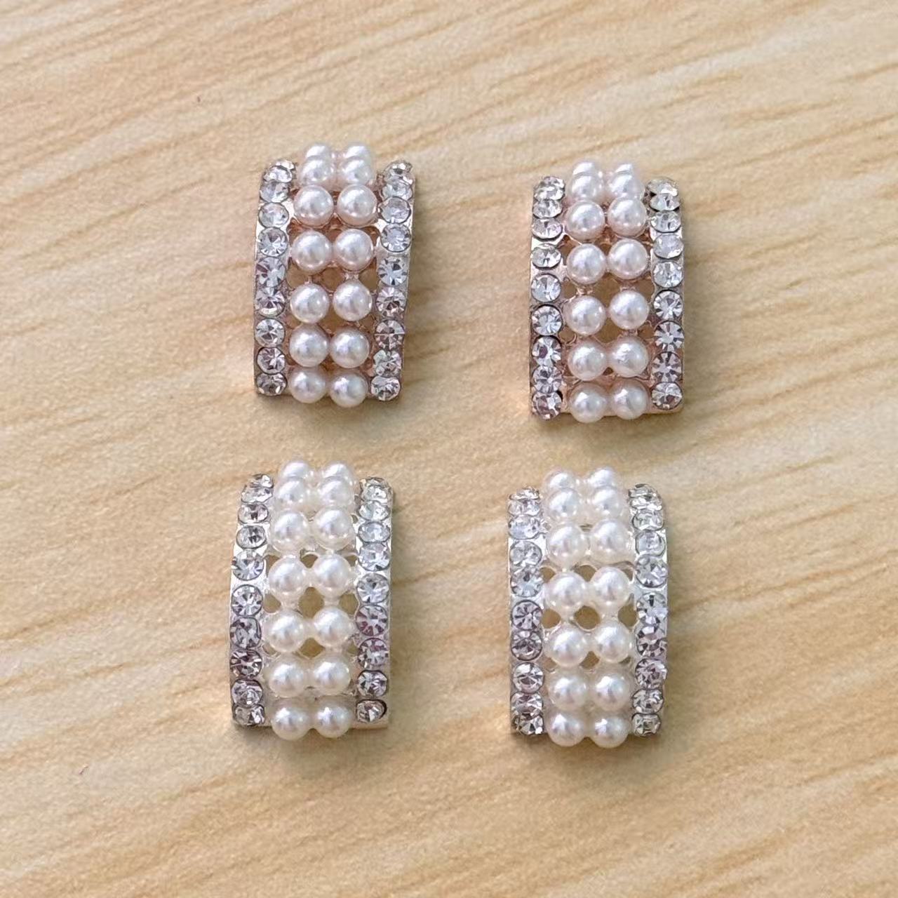 Изогнутый аксессуар из жемчуга, аксессуары, DIY, пряжка со стразами
