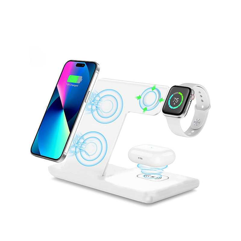 (Трансграничная торговля), apple, huawei, беспроводное складное зарядное устройство, совместимый держатель для телефона, беспроводные часы, «три в одном»
