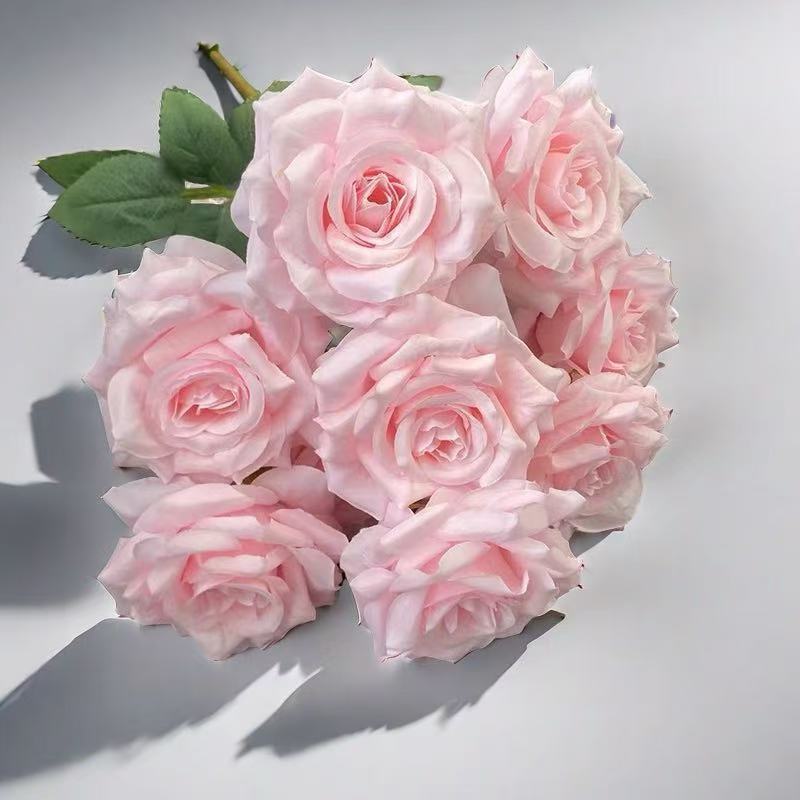 9-х голова Diamond Rose смоделированные цветы Фотография реквизит для украшения украшения украшения