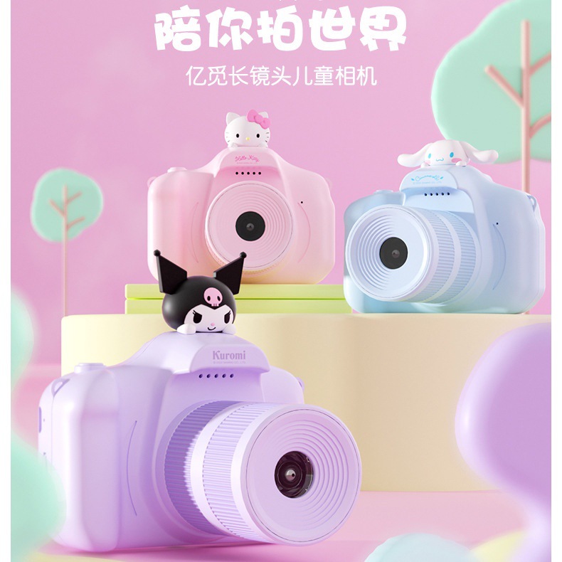 Sanrio, цифровая камера, мультяшная маленькая игрушка, x12, подарок на день рождения