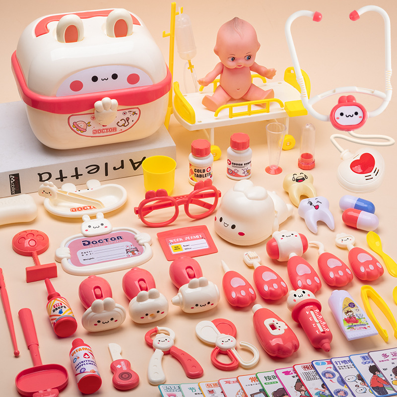 Игрушка, комплект, детский семейный стетоскоп