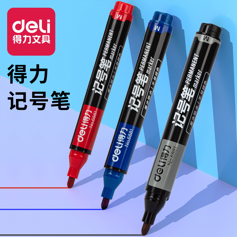Deli Mark Pen 6881 Big Head Pen Pens CD CD CD PEN PEN PEN PENTO BOITTO PEN вместо оптом