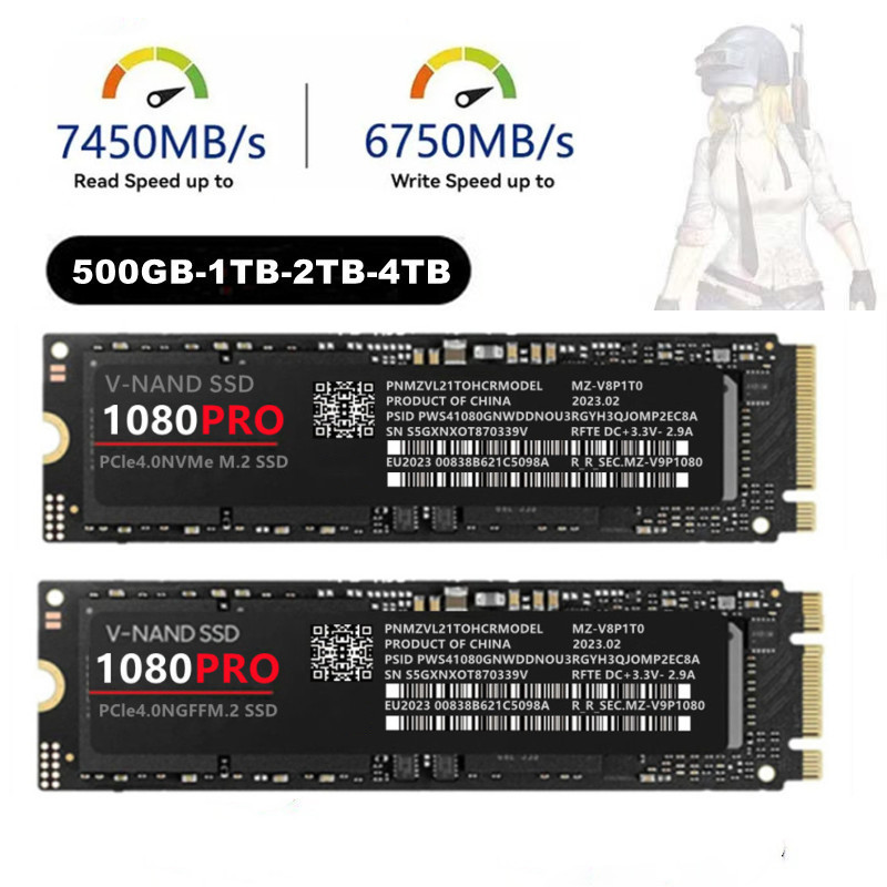 Cross -Bordder Computer встроен -in 1080pro M.2 SSD 1TB2TB 4TB PCIE 4.0NVME
