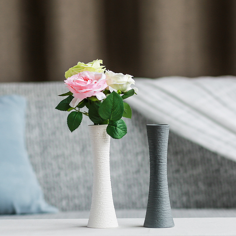 Северный стиль INS Ceramic Vase Plus высушенные цветы Простой творческий гидропонный цветочный прибор гостиная дома