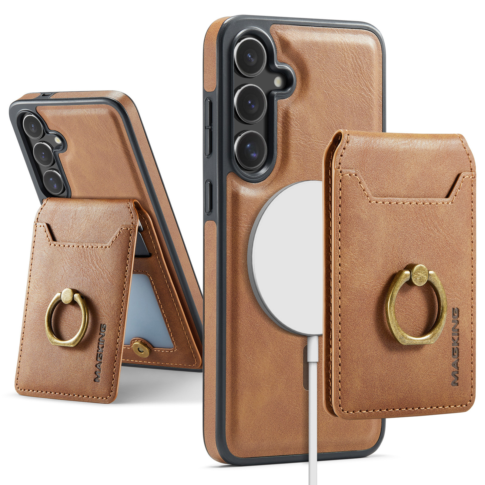 Samsung, S25, совместимое кольцо, защитный картхолдер, S25, беспроводной чехол для телефона, 25 plus