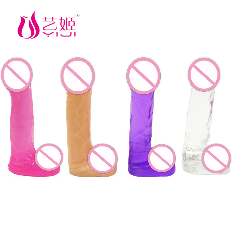 Mini TPE Crystal Simulation Little Ji Ji Poe Multi -Color Non -Odor -Fake Penis Xiaogang Gun Женский мастурбационный