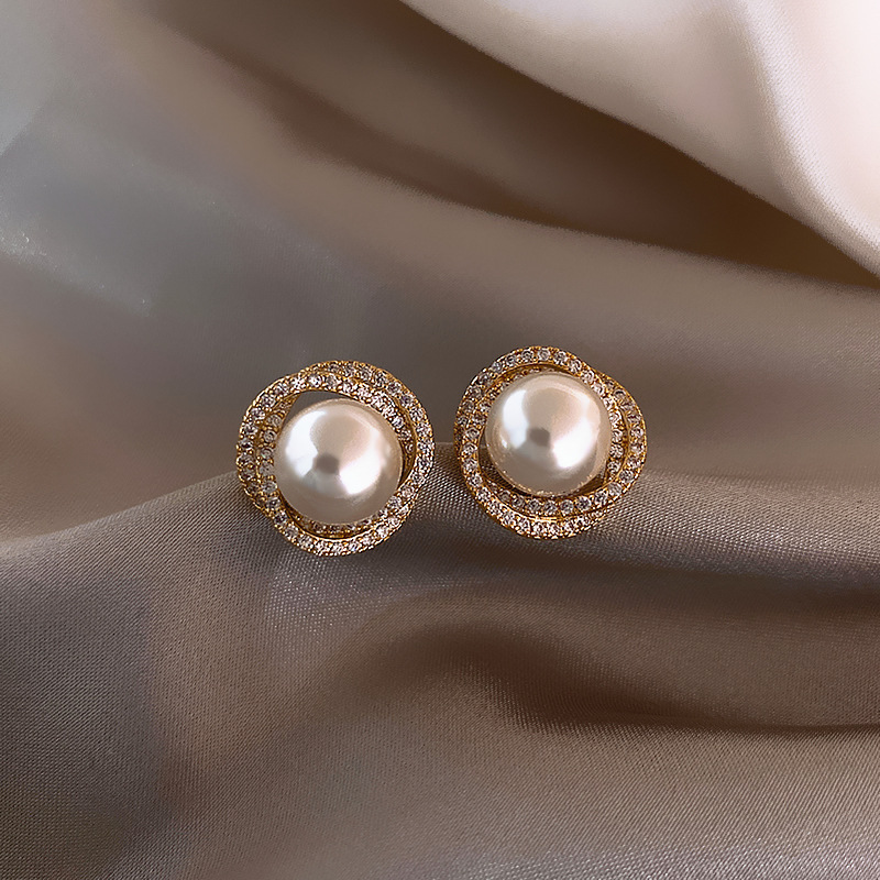 (Оптовые продажи), элегантные серьги из жемчуга, популярно в интернете, легкий роскошный стиль