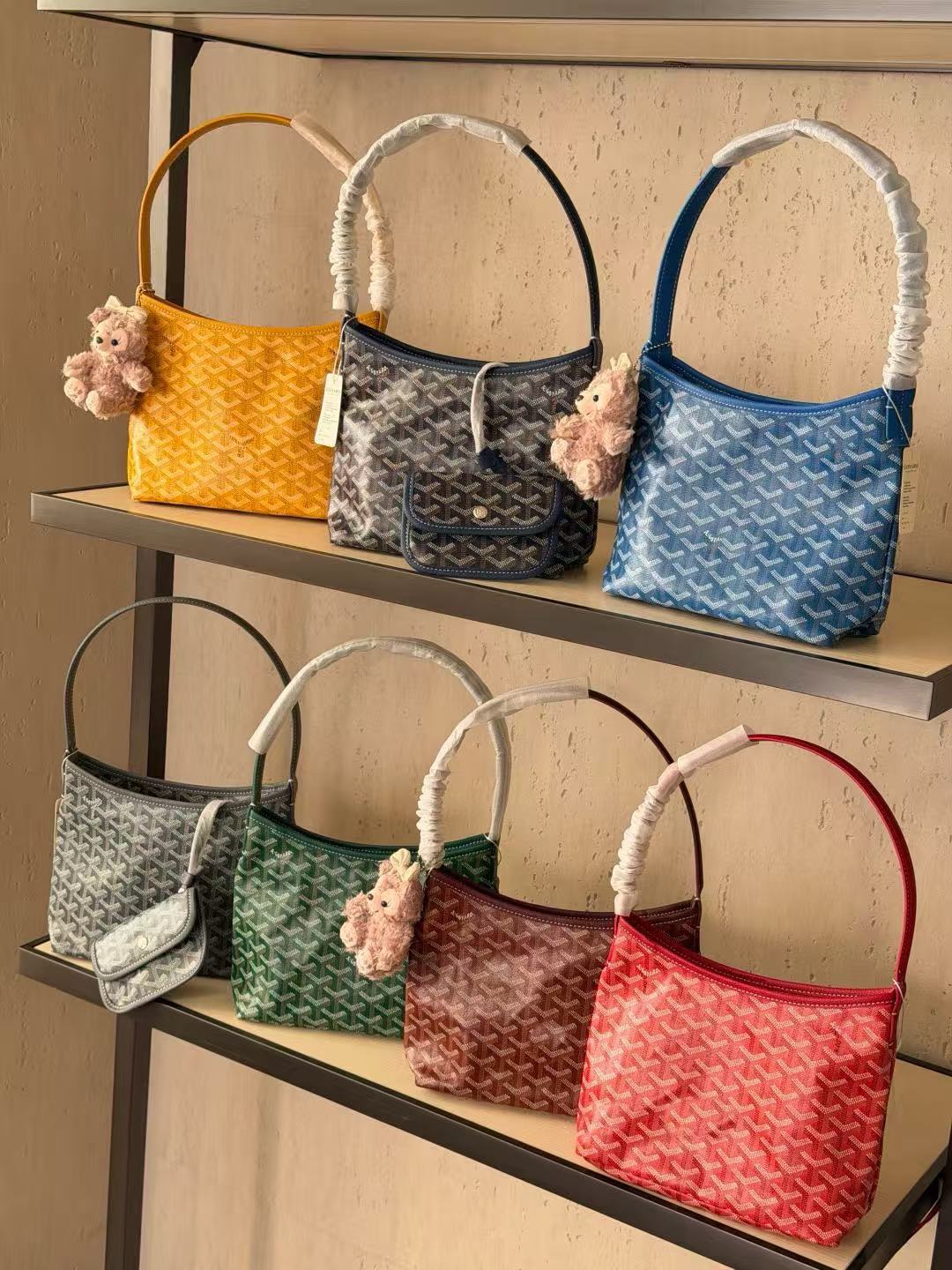 Goya Mini HOBO новая сумка-тоут на плечо с зубами собаки, сумка для тещи, сумка для внешней торговли, сумка для покупок на молнии