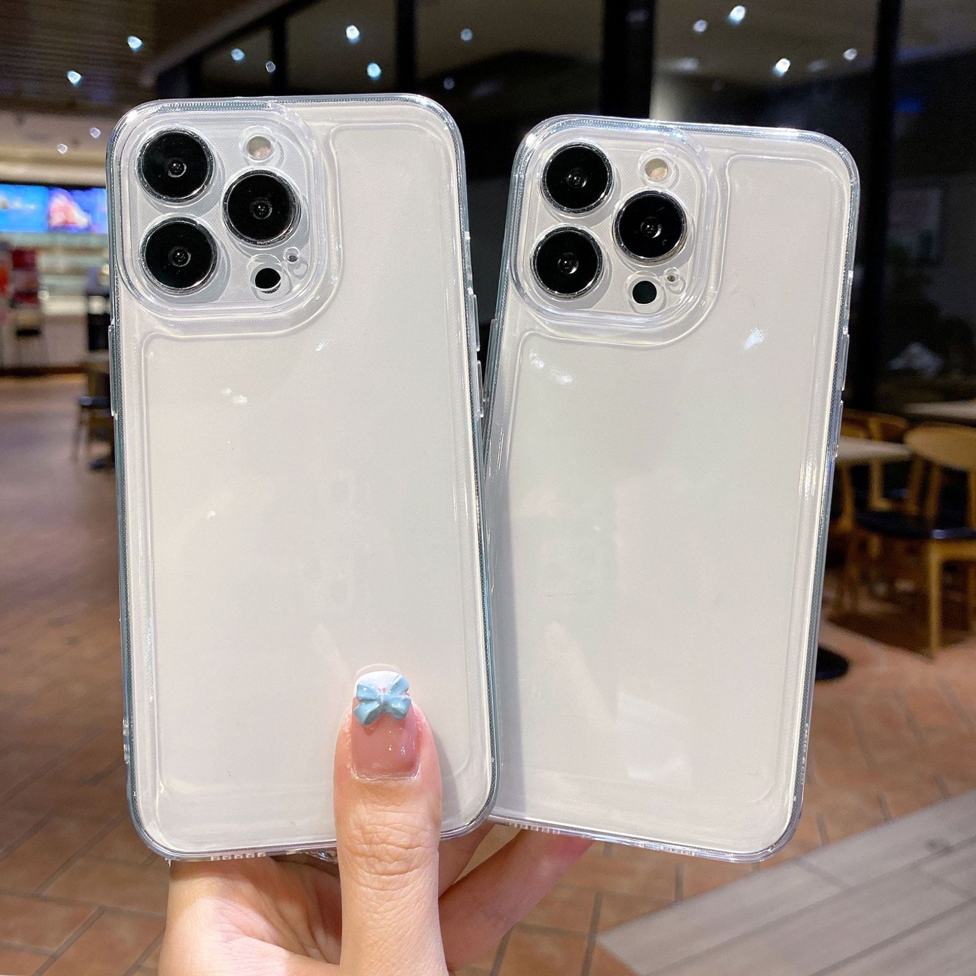 Apple, прозрачный совместимый iPhone17 Pro, чехол для телефона, iPhone 15, защитный чехол, простой и элегантный дизайн, защита при падении, iphone, 13/12