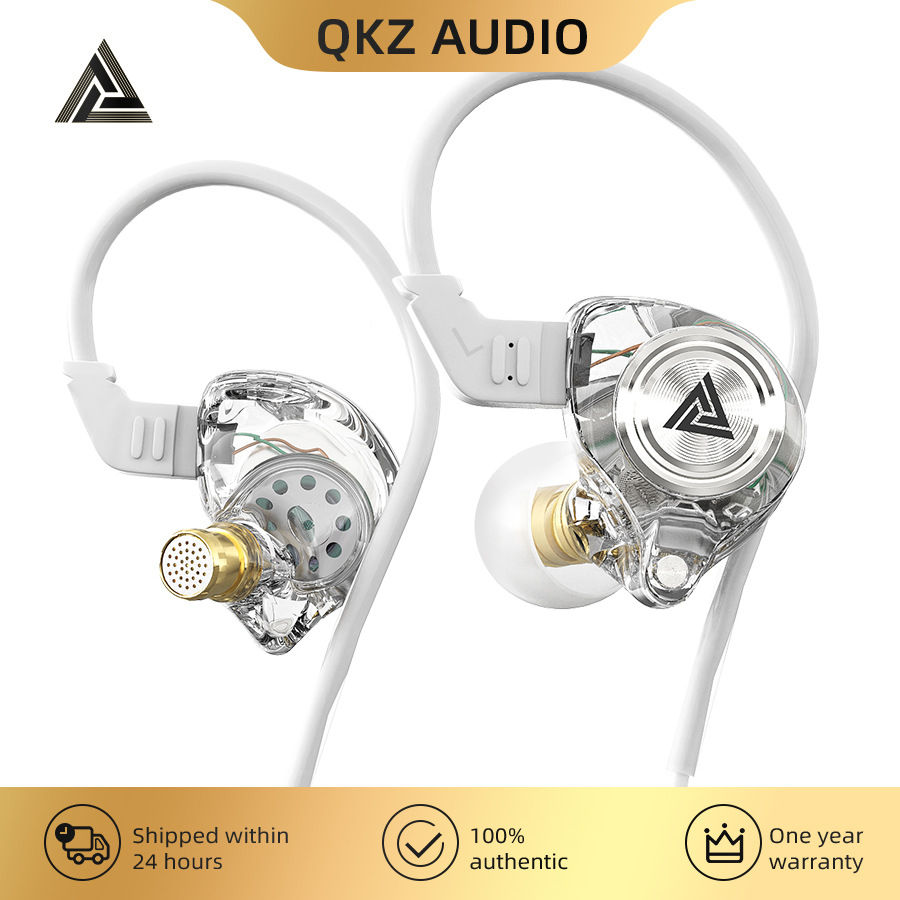 Проводные наушники QKZ AK3, HIFI-вкладыши для мобильного телефона, универсальное проводное управление с микрофоном, спортивные наушники с тяжелыми басами
