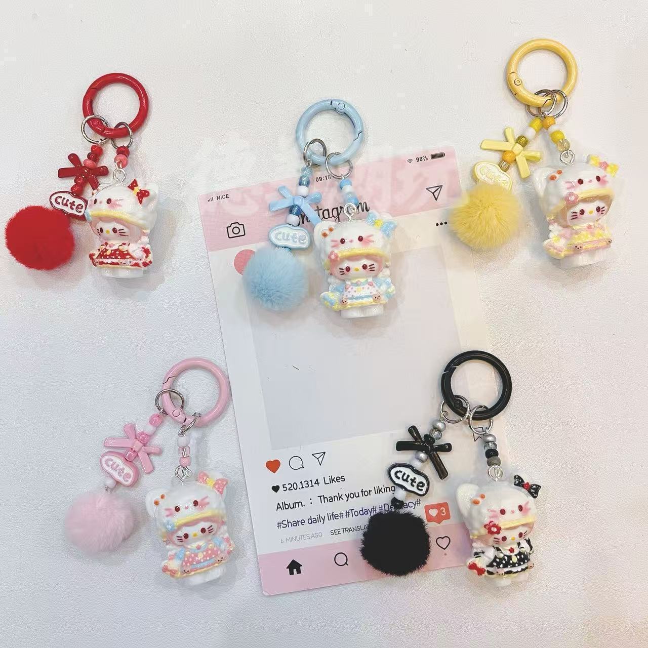 Sanrio, мультяшный милый брендовый брелок, аксессуар на рюкзак, подвеска, подарок на день рождения
