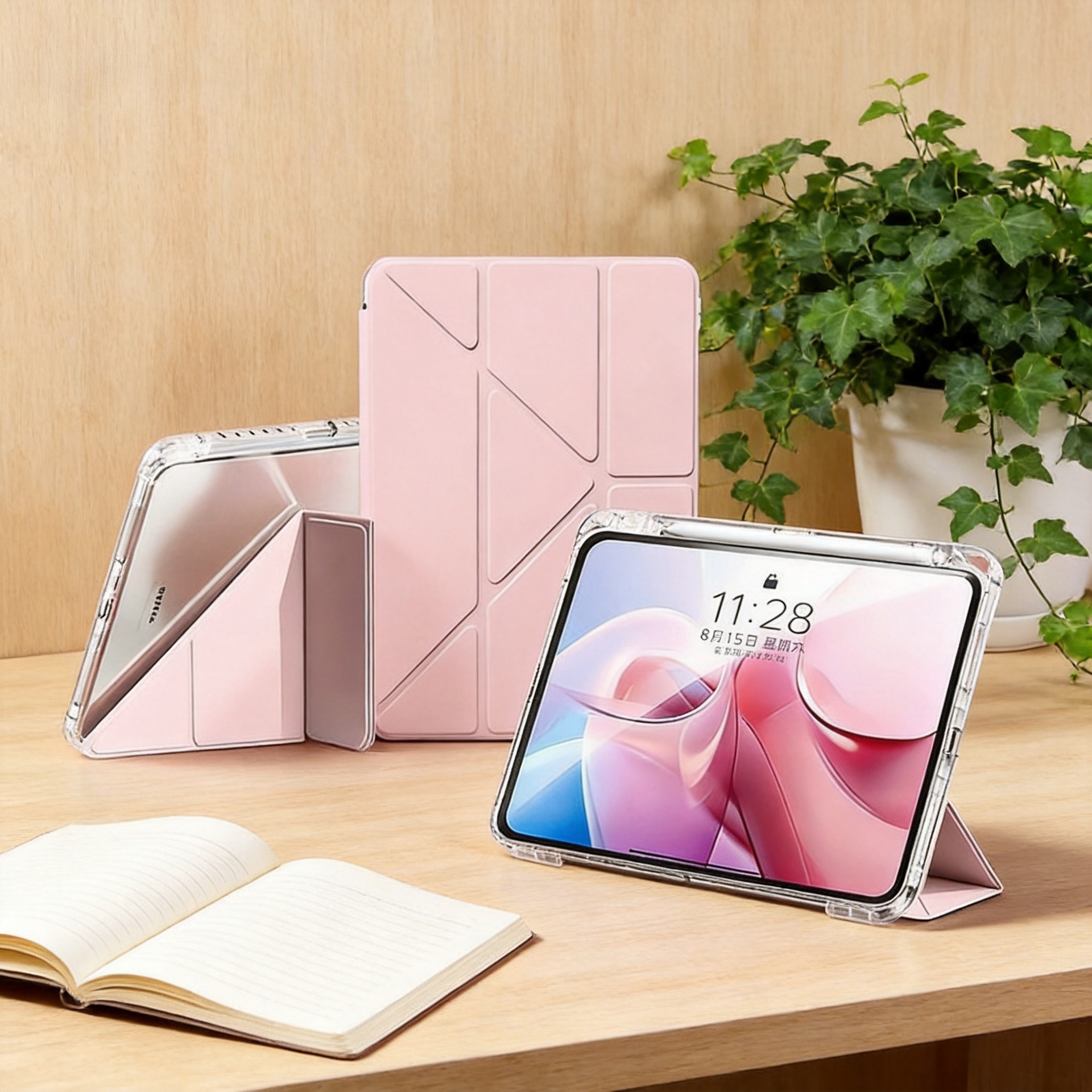 Подходит для Apple A16, защитный чехол 3 + Y, складной, высокий прозрачный акрил pro11, с гнездом для ручки, 11, кронштейн, защитный чехол для iPad