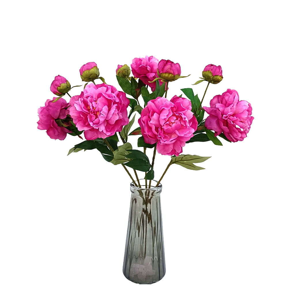 Симуляция цветок 2 головы Phoenix Peony Wedding Home Home Soft Furnish