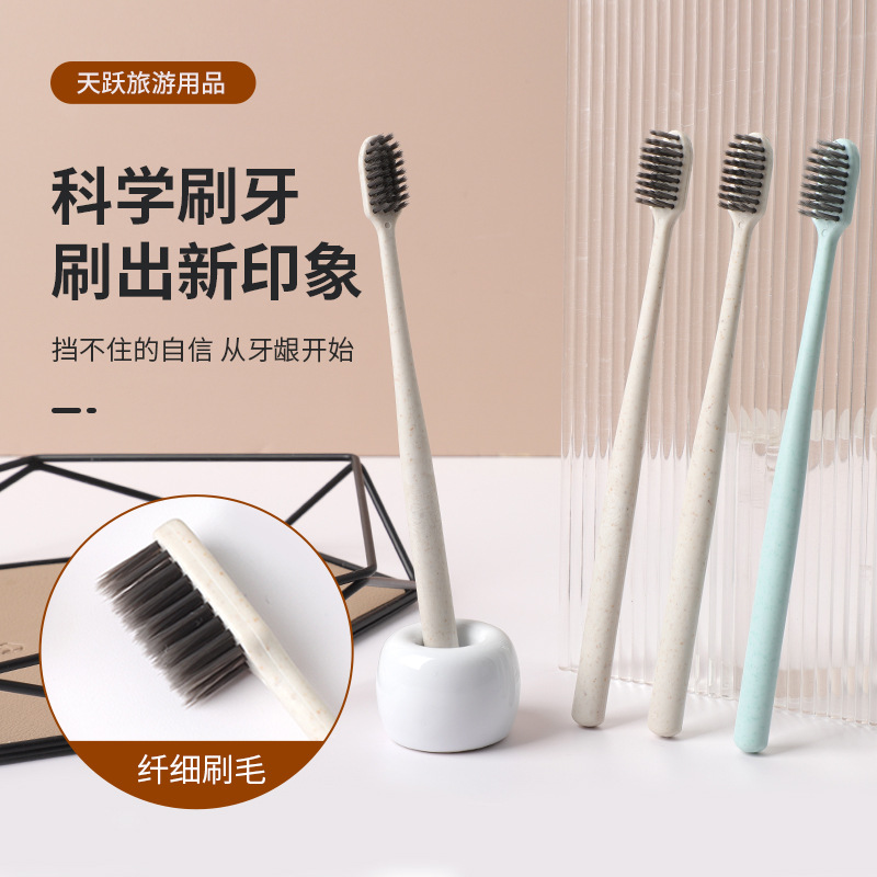 Отели одноразовая соломенная зубная щетка B & B, дома, Wash Products Mebrishing Travel Soft Maoya Стоматологические производители