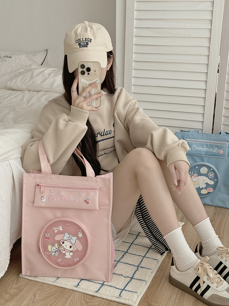 三丽鸥 Аутентичный авторизованный новый продукт Kulomi Xiaoqing Fresh Student Girl с новой сумкой для репетиторства