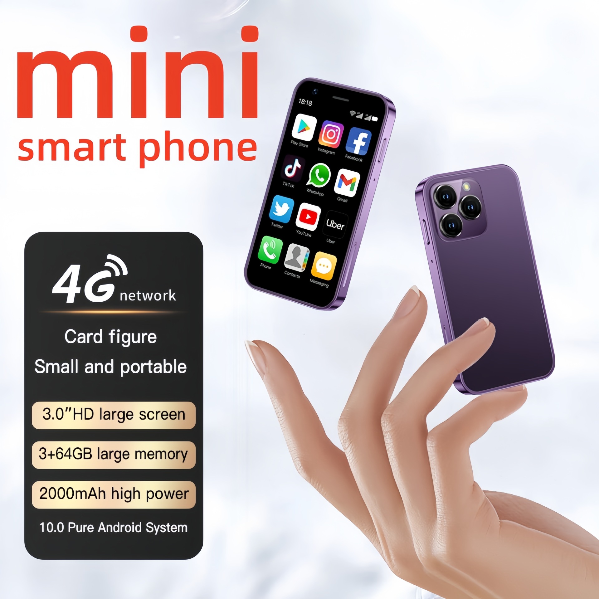 (Трансграничная торговля), Google, маленький умный мобильный телефон, 4G, Android 10