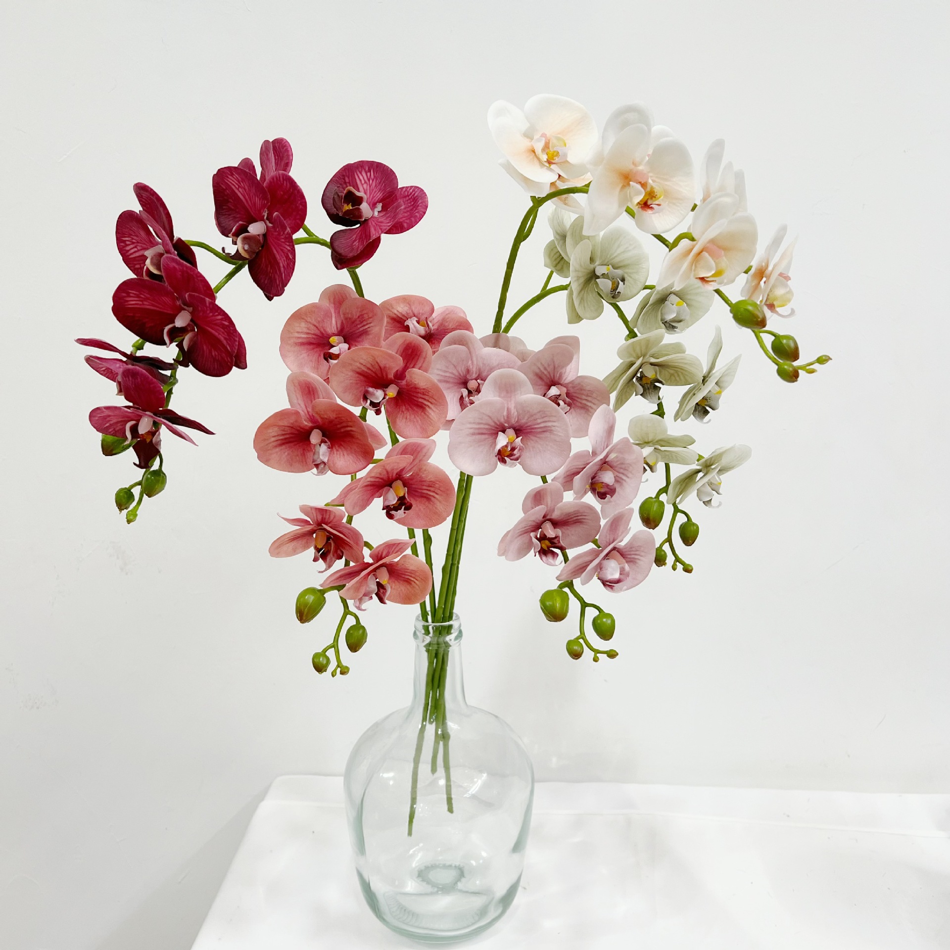Hanyang имитация цветочный цветок классический Phalaenopsis 7 длинные ветви шелковые ткани, похожие на руку, симулированное цветочное домашнее украшение свадьбы