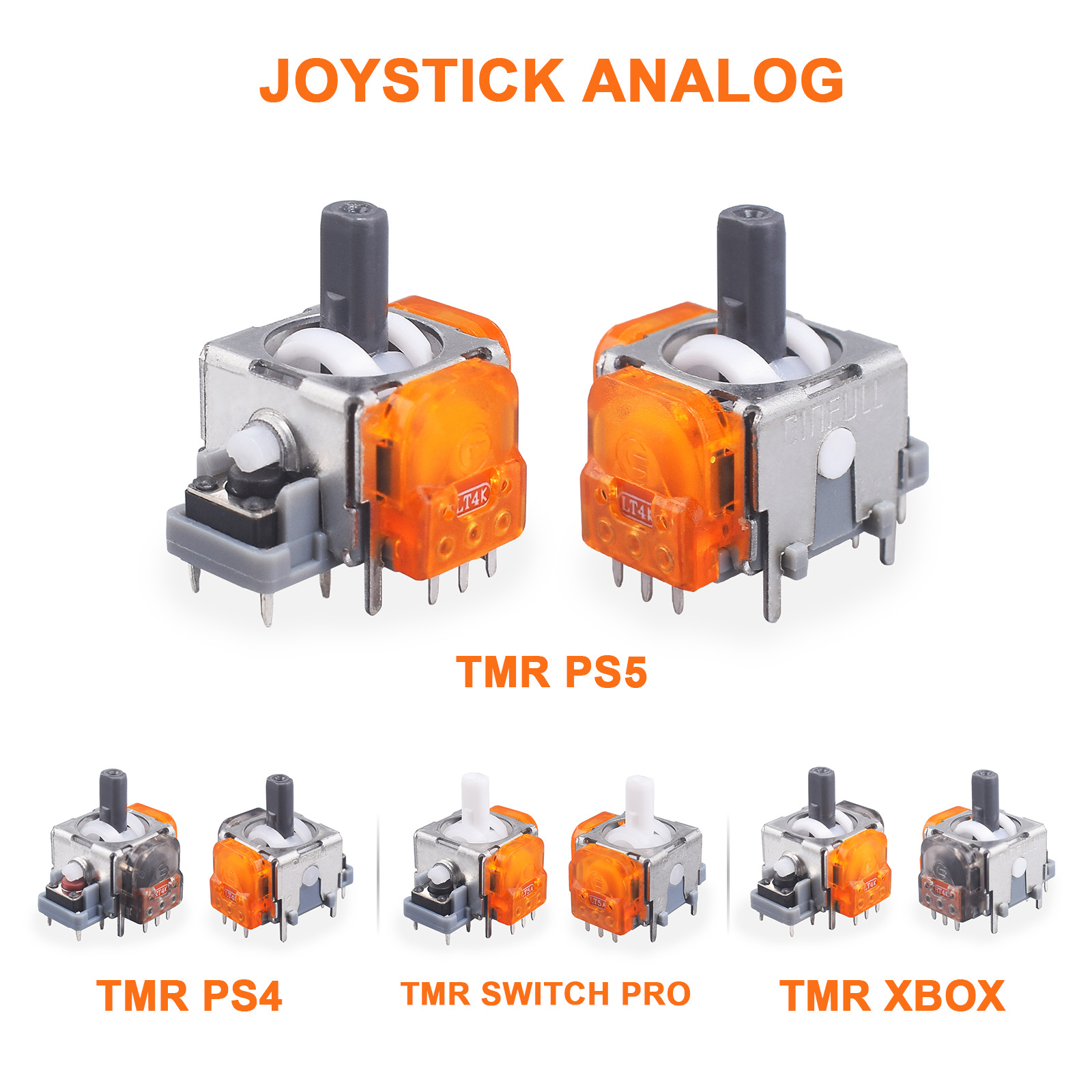 Подходит для Jinfu TMR, магнитный рокер PS5/XBOX/PS4 TMR, высокоточные маломощные рокеры, аксессуары для ремонта