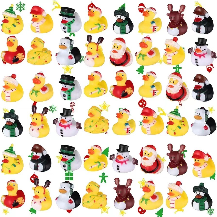 B.Duck, (Оптовые продажи), (Трансграничная торговля), рождественское средство детской гигиены для ванны, игрушка, утка, антистресс, (в наличии на складе)