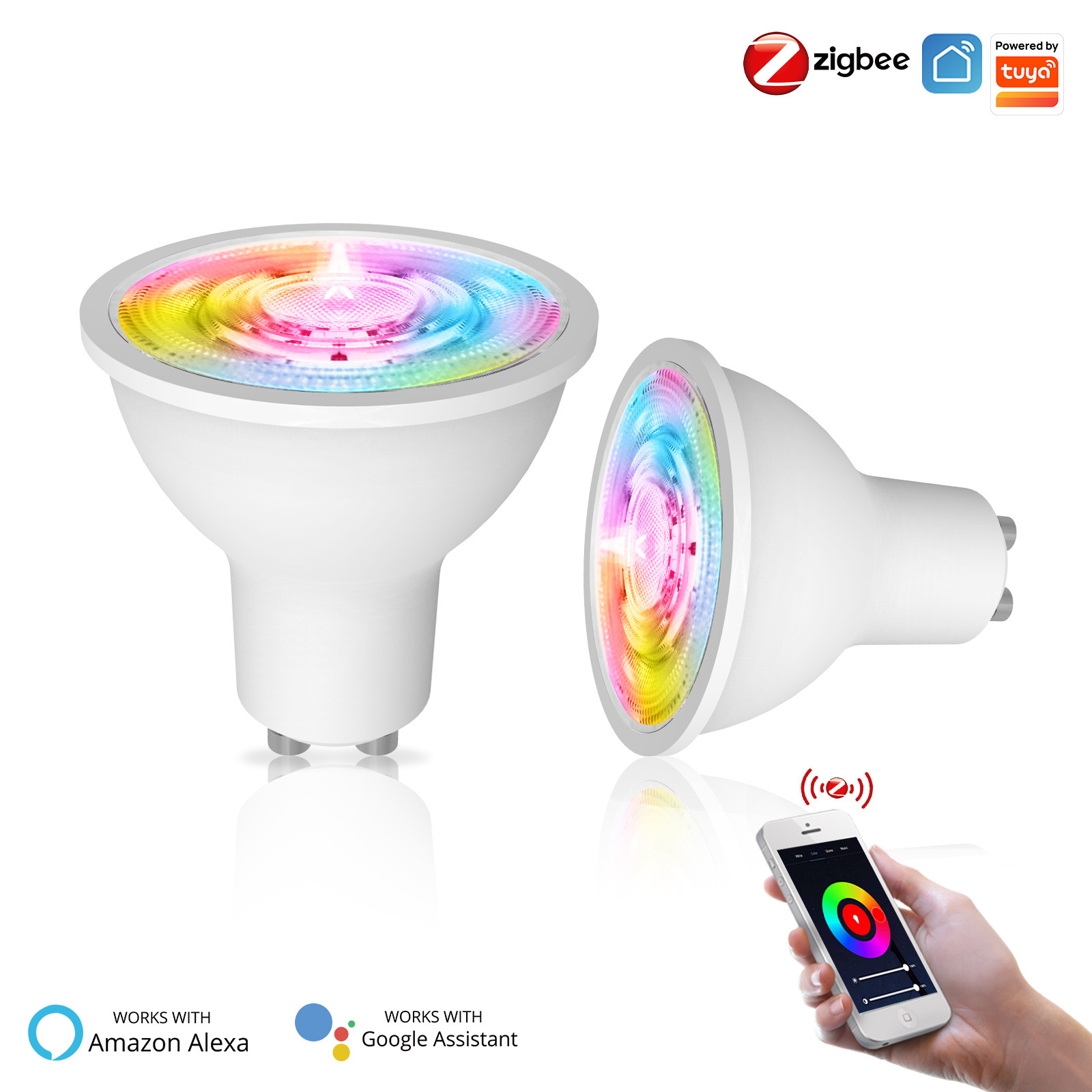 Zigbee Tuya Smart Home Home Sod Spotlight App Timeed gu10 интерфейс Smart Spotlight Smart Light Cup