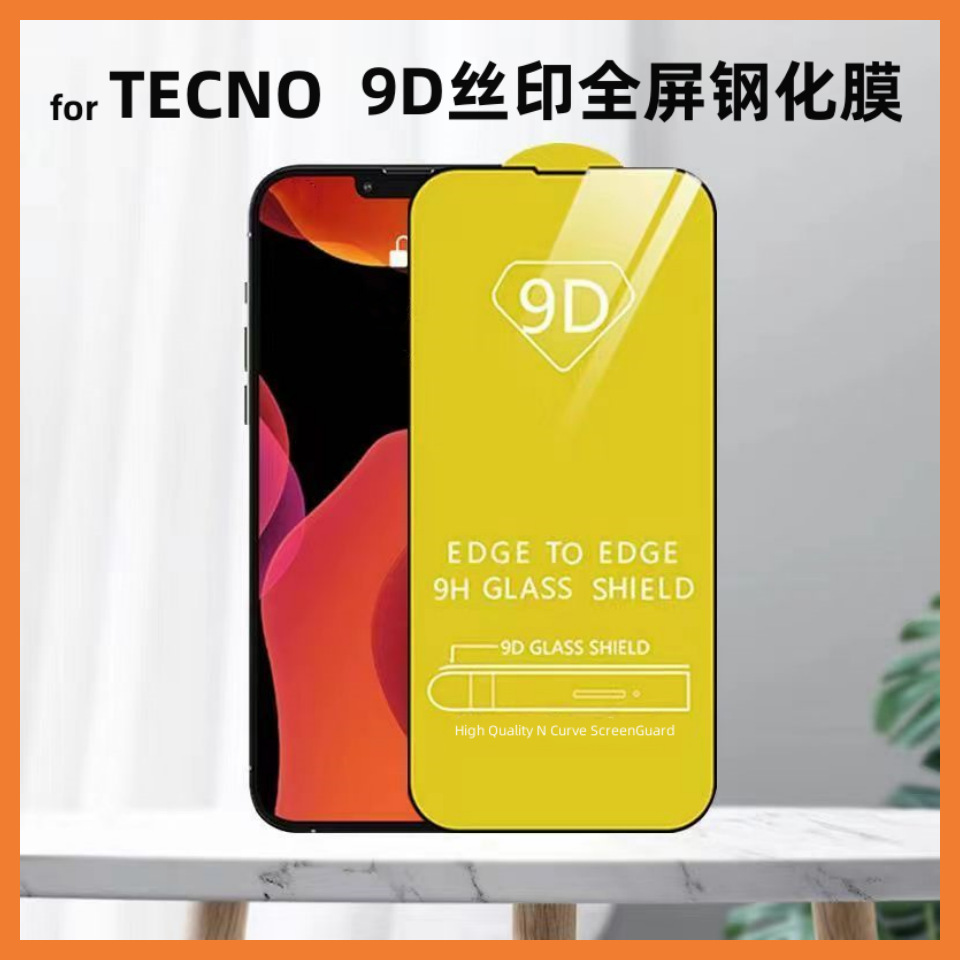 9D шелкография, полноэкранная, подходит для TECNO CAMON 16S CD7, закаленная пленка CAMON 15AIR, взрывозащищенная алмазная пленка