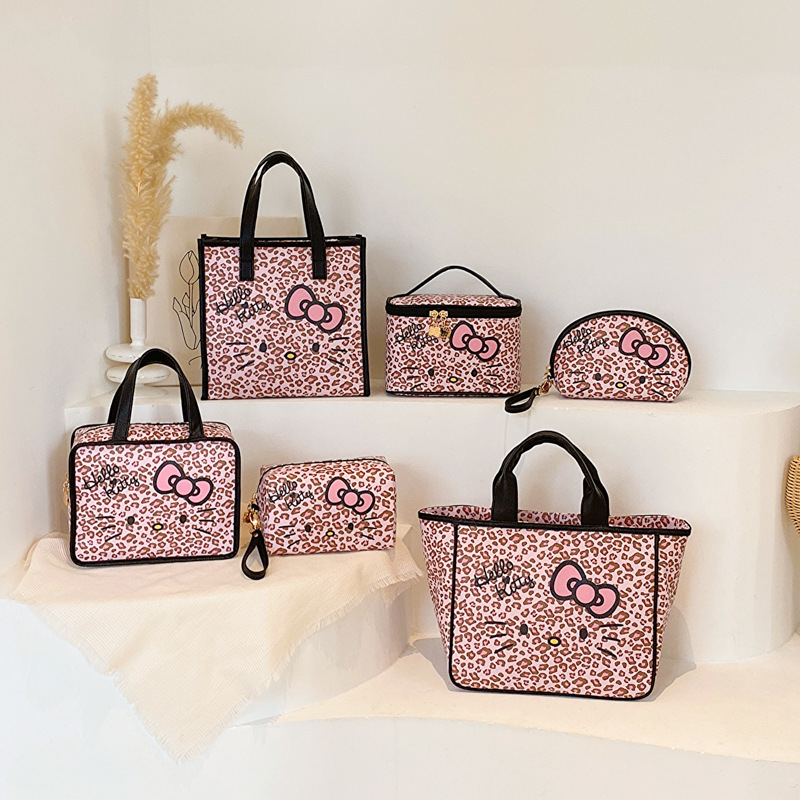 Hello Kitty, оригинальная портативная косметичка для матери и ребенка, сумка для ланча