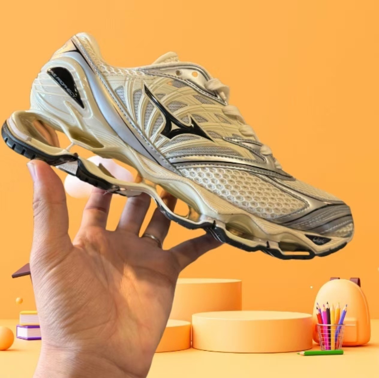 Универсальные кроссовки Putian Junhara Mizuno Wave Prophecy для мужчин и полые спортивные кроссовки для женщин