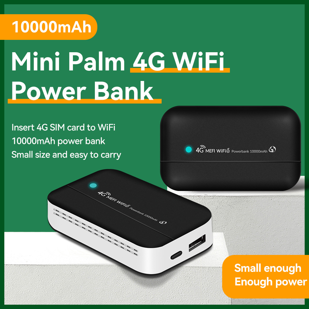 Мобильный маршрутизатор 4G LTE TYPE-C маршрутизатор Power Bank маршрутизатор WIFI6 маршрутизатор для мобильных карт PW100