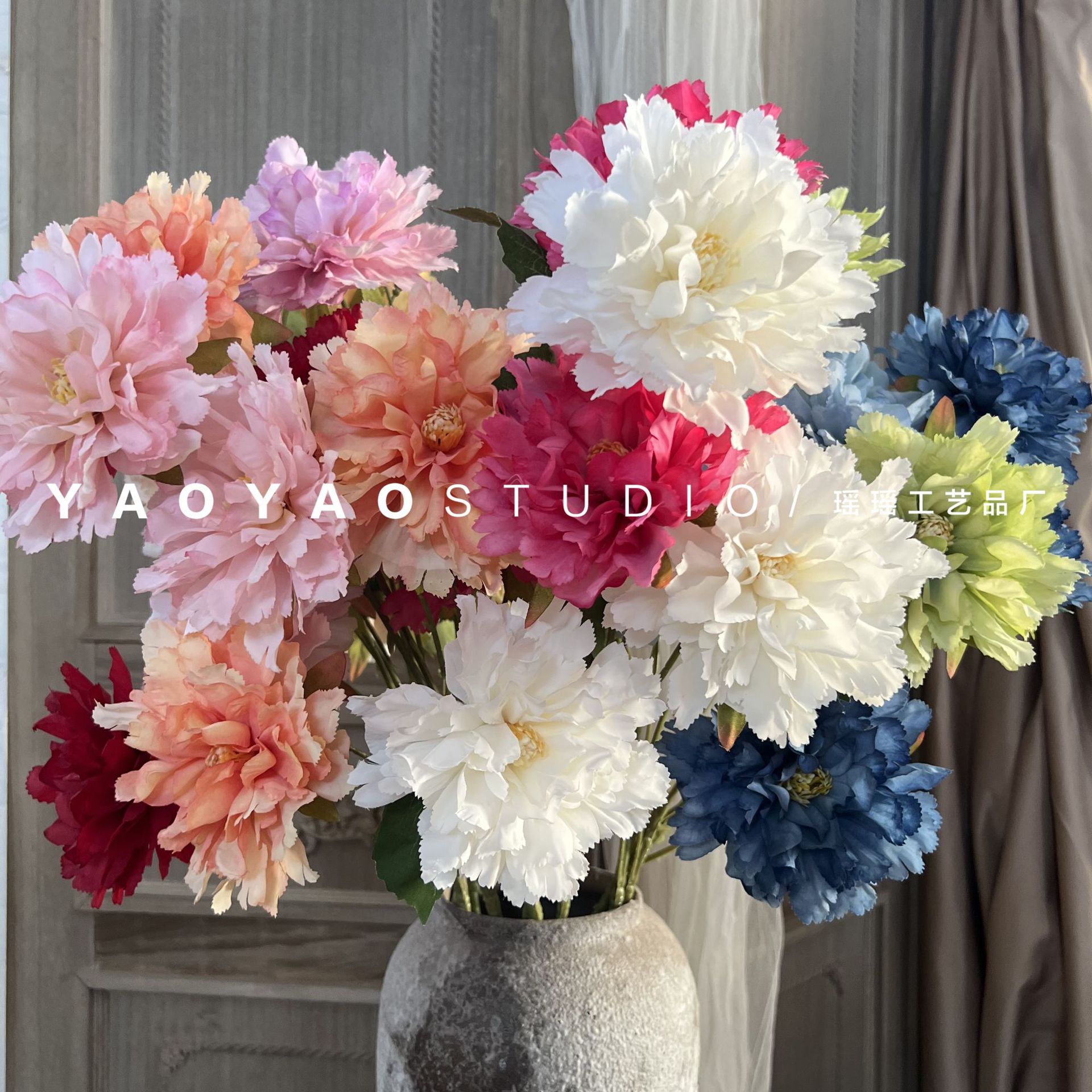 3 Hibiscus peony Home Cerseration Host Owned The Window Switch Design модель Buyling Fake Flowers