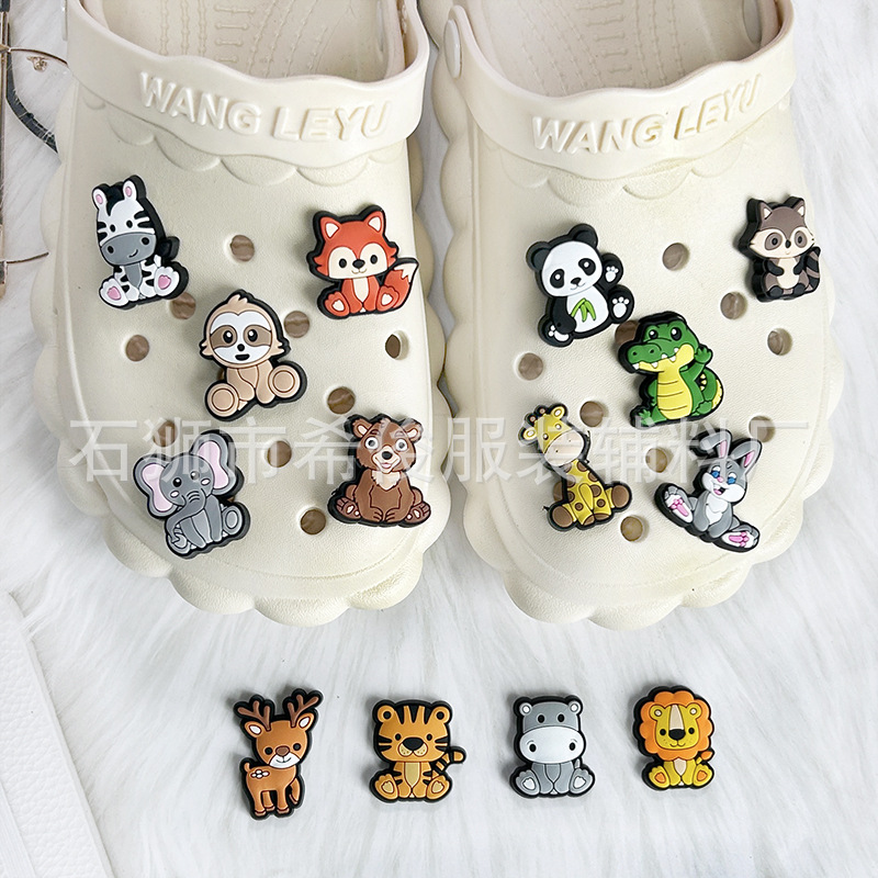 Пряжка для обуви, аксессуары, тапочки в стиле Crocs, аксессуар из ПВХ, крокодил, DIY