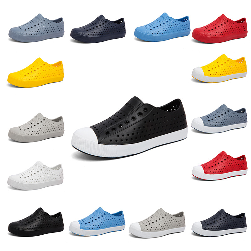 鹭侈 Летние дышащие тапочки в стиле Crocs подходит для мужчин и женщин для отдыха, нескользящие босоножки, в корейском стиле, подходят для носки на улице, закрытый носок, мягкая подошва