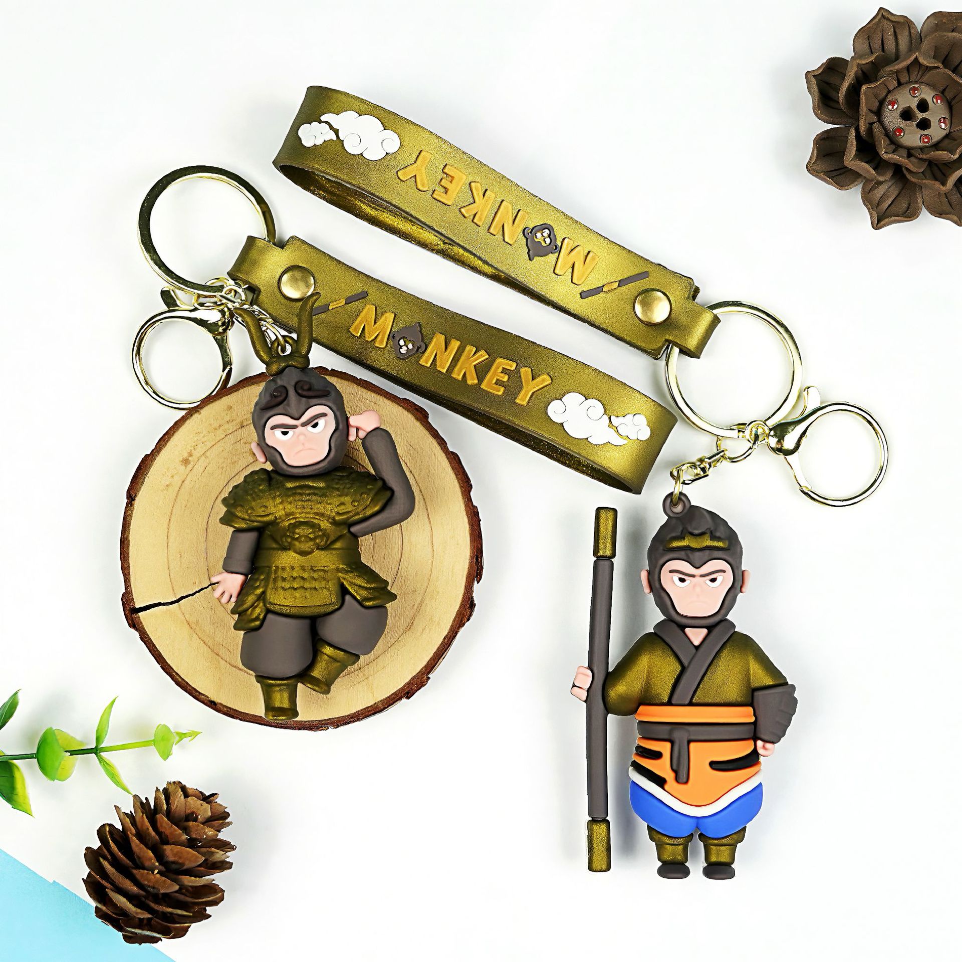 Прямые продажи с фабрики, игровой персонаж, креативный брелок Wukong, автомобильная сумка, подвеска, предпочтительный небольшой подарок для прилавков ночного рынка
