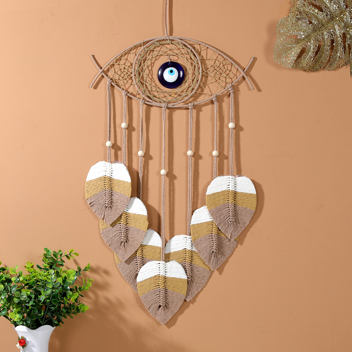 Demon Eye Dream Catcher Home Decor Dirswoven Dream Catcher Doment Декор нише персонализированный настенный декор стены