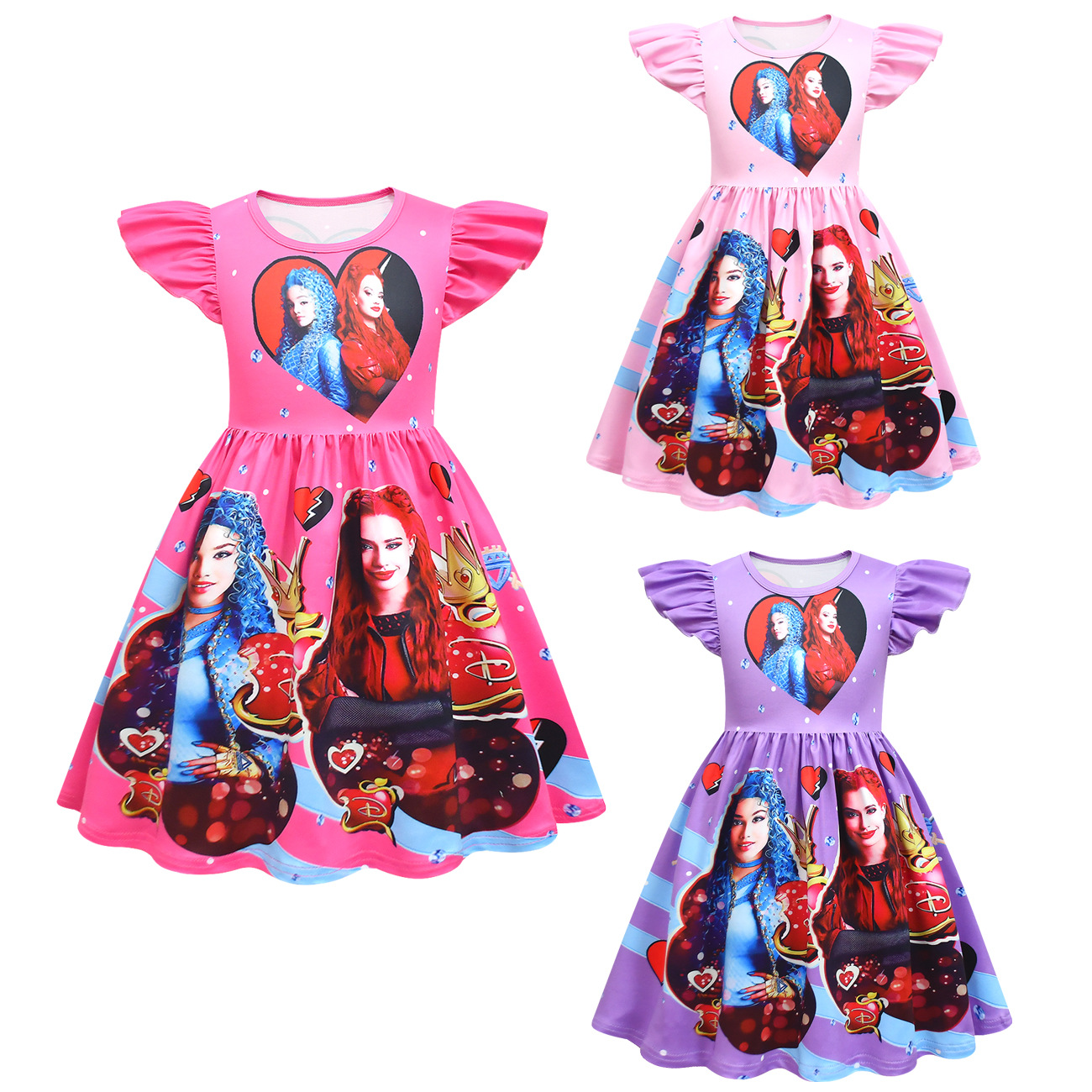 Детское платье CosplayDescendants Потомки 4 платья для девочек Feifei Elie A-Line Юбка 81978