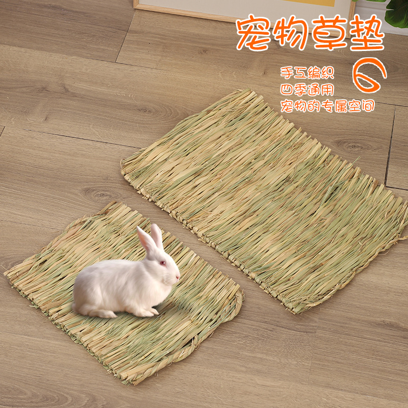 (Оптовые продажи), кролик, соломенный плетеный коврик, DIY, домашний питомец