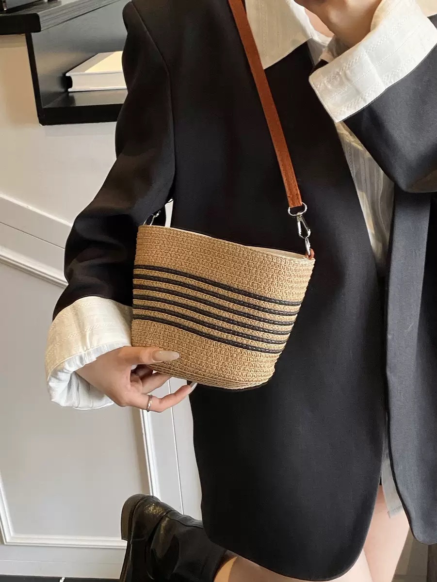Летняя соломенная небольшая сумка, универсальная сумка через плечо