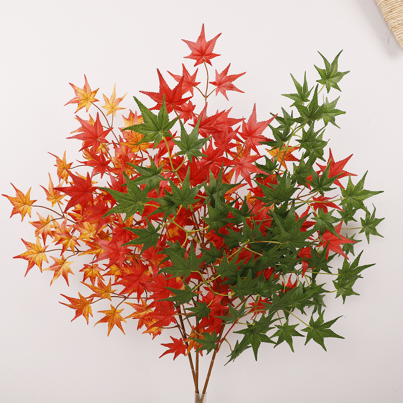Реалистичный кленовый лист для домашнего использования, искусственные растения, домашний декор