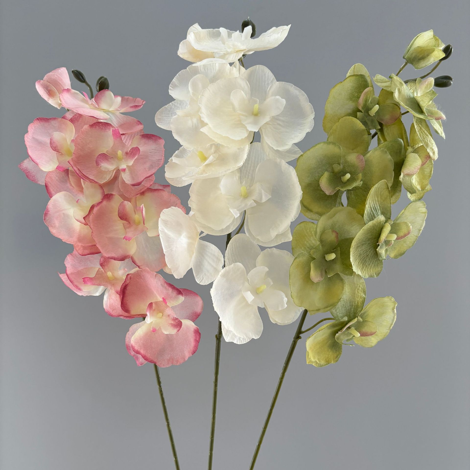 8 голов Phalaenopsis смоделировать цветы европейские мягкие мебели цветы на маленькие свежие домашний обеденный стол цветы. Нетканые фальшивые цветы