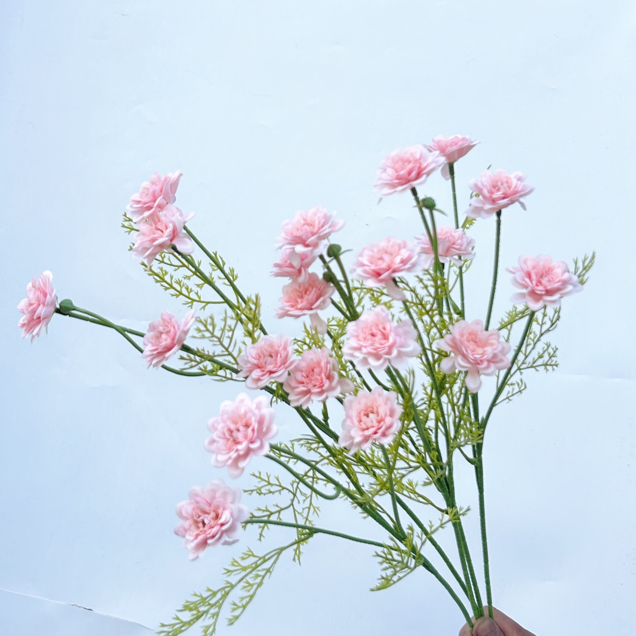 Имитация цветка с 4 головками melaleuca, материал из одного цветка, шелковый цветок, искусственный цветок, свадебный набор, украшение дома, новая цветочная композиция, оптовая продажа